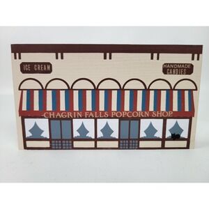 Cat's Meow‎ Chagrin Falls Popcorn Shop Wooden House Collectible 1989